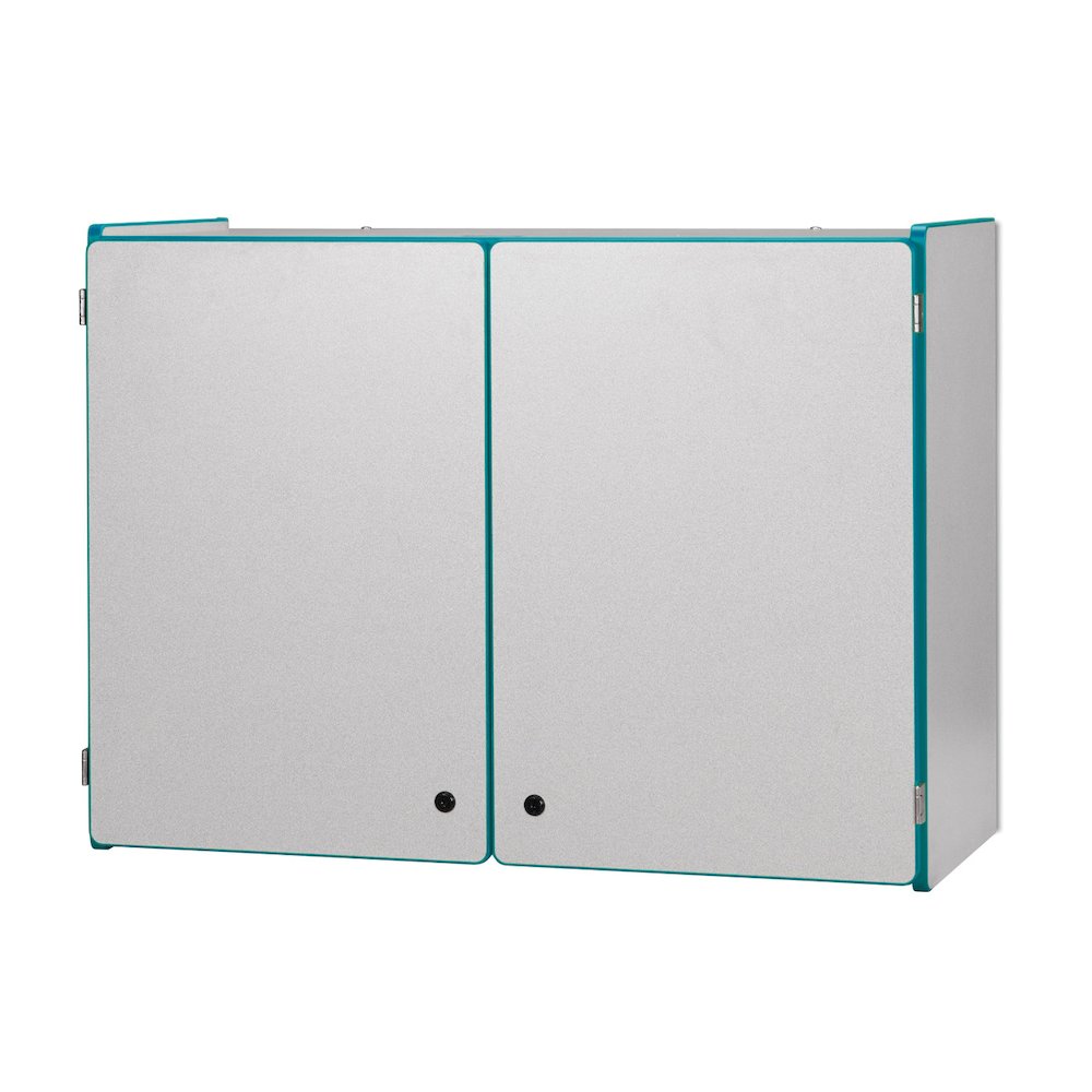 Lockable Wall Cabinet - Teal