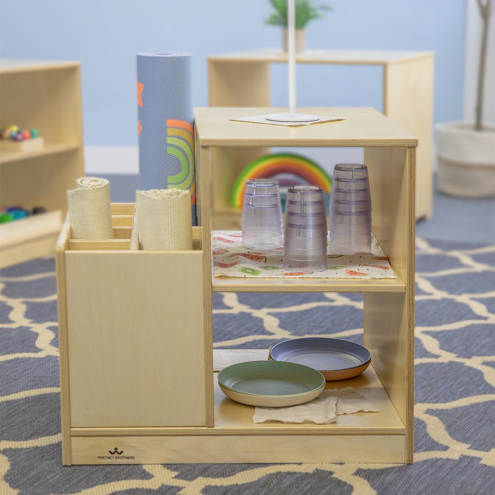 Birch plywood Rolled Mat Storage in Natural UV Finish