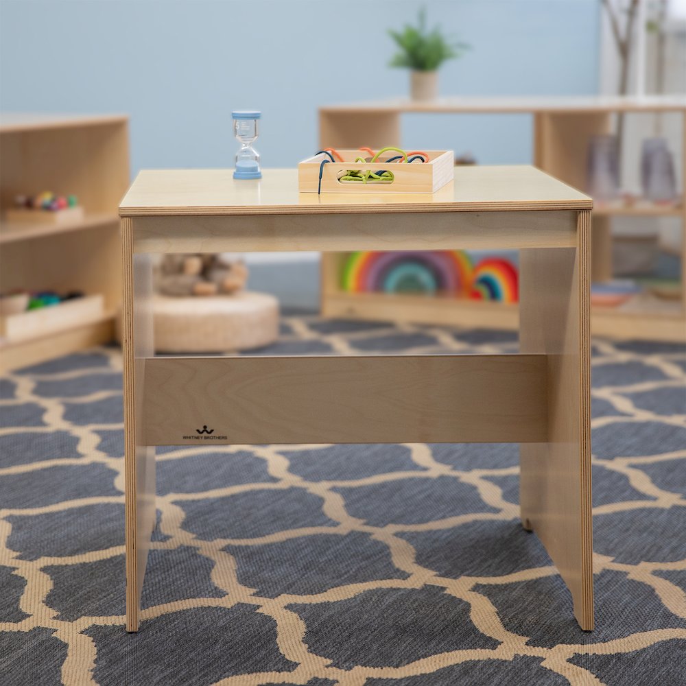 Birch plywood Work Table in Natural UV Finish