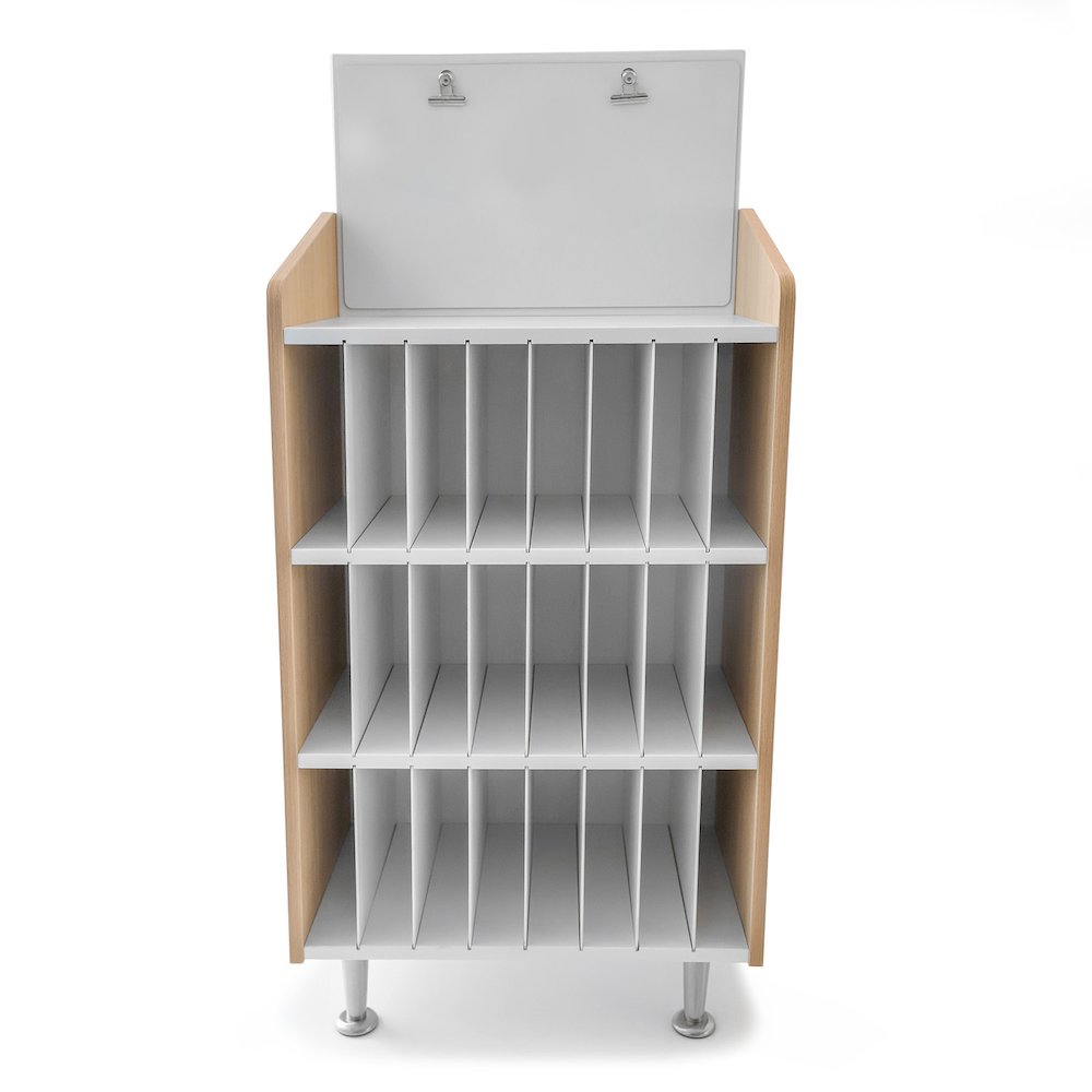 Mail And Message Center in Brown and White Color