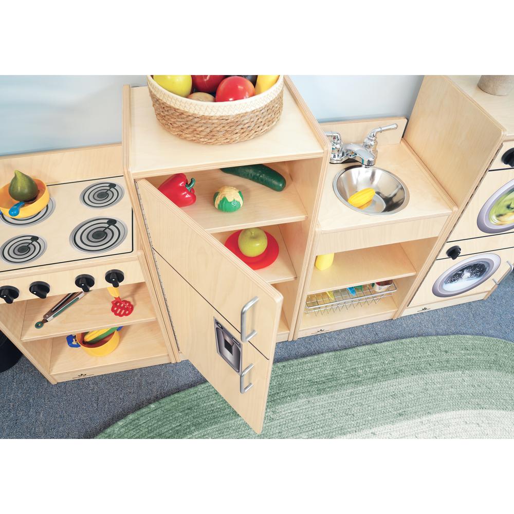 Let's Play Toddler Refrigerator -Natural