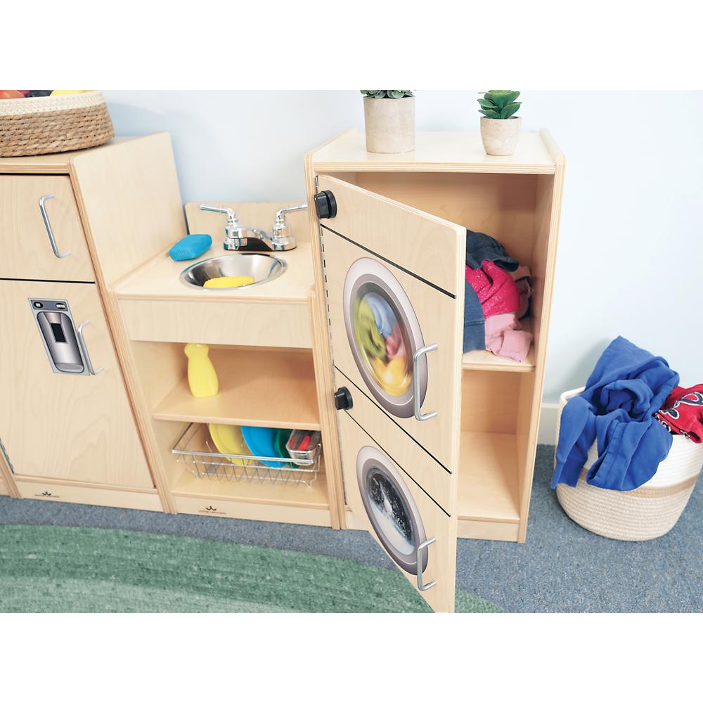Let's Play Toddler Washer/Dryer -Natural