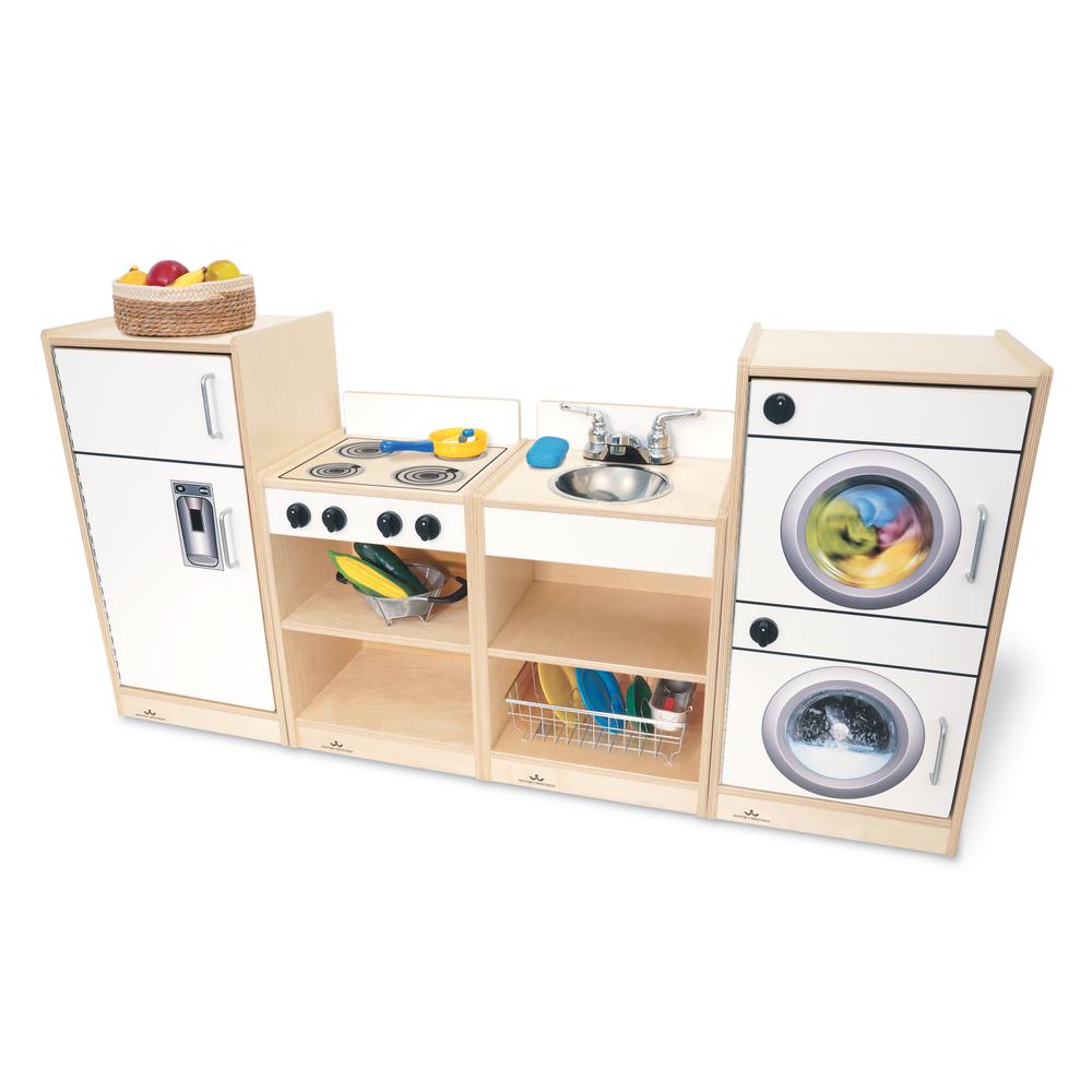 Let's Play Toddler Kitchen Ensemble - White