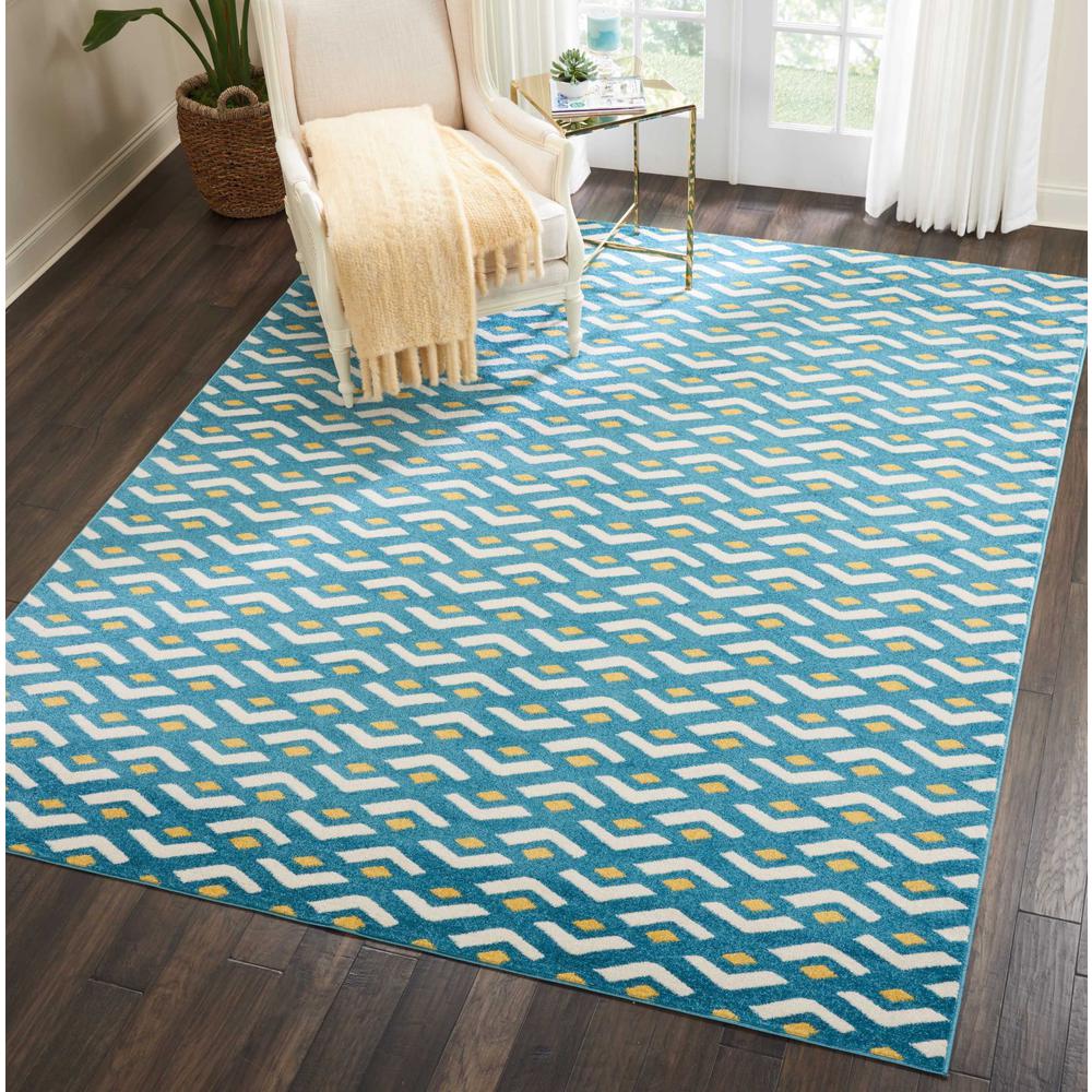 Nourison Harper Blue Kids Area Rug