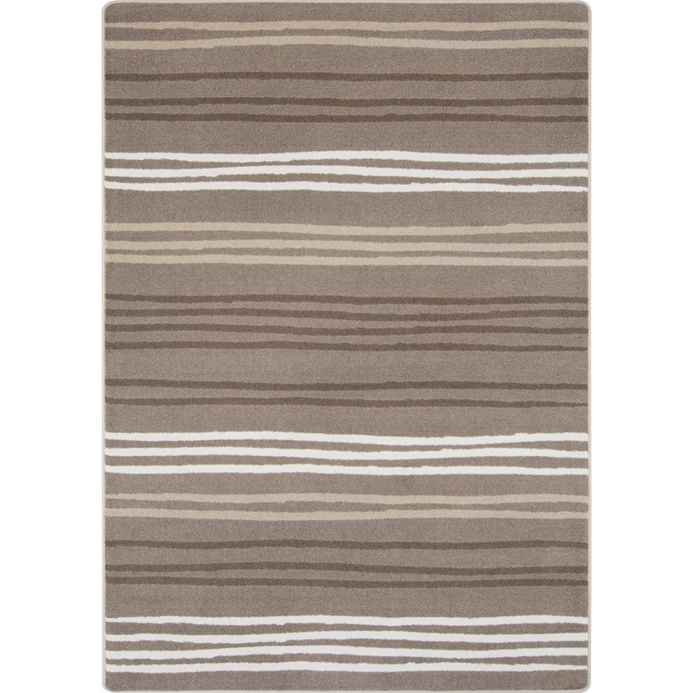 Kid Essentials All Lined Up 7'8" x 10'9" Area Rug in Color Neutral