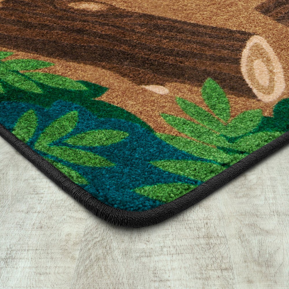 Kid Essentials Campfire Fun 7'8" x 10'9" Area Rug in Color Multi