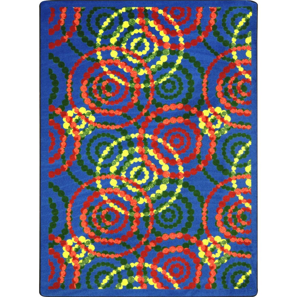 Kid Essentials Dottie 5'4" x 7'8" Area Rug in Color Rainbow