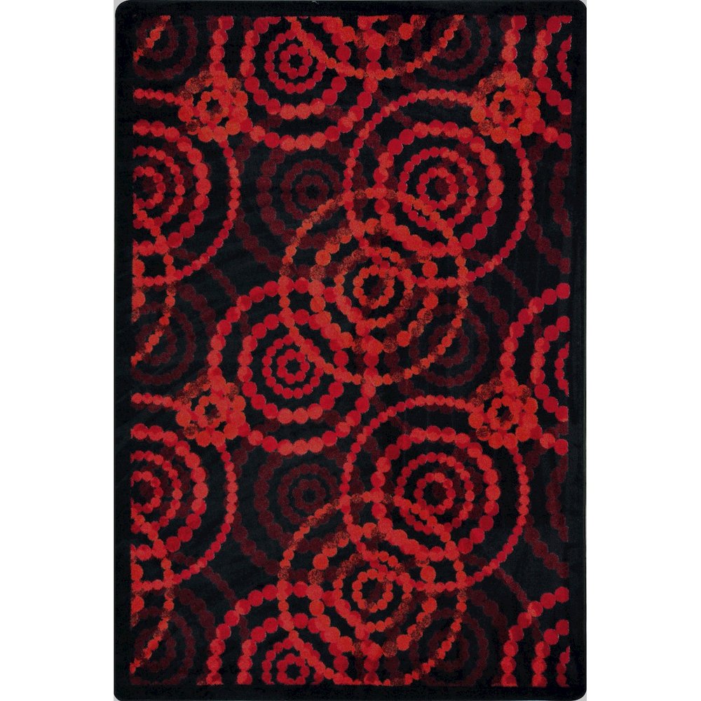 Kid Essentials Dottie 5'4" x 7'8" Area Rug in Color Ruby