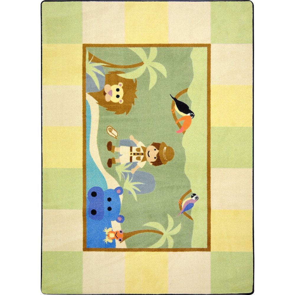 Kid Essentials Lil' Explorer 5'4" x 7'8" Area Rug in Color Multi