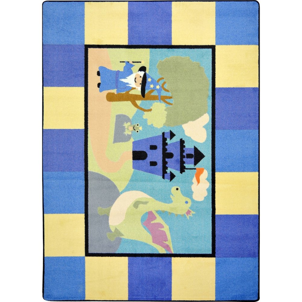 Kid Essentials Lil' Wizard 5'4" x 7'8" Area Rug in Color Multi