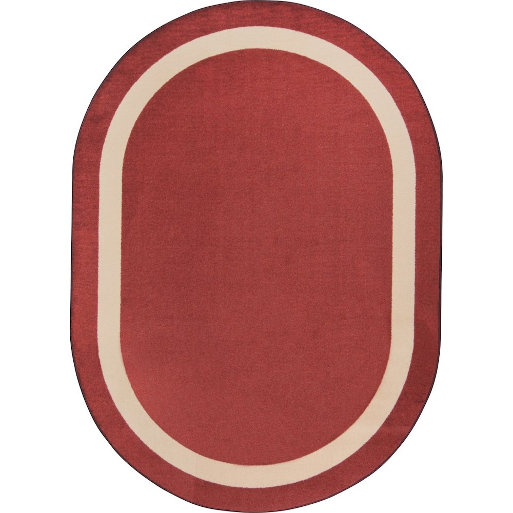 Kid Essentials Portrait 7'8" x 10'9" Oval Area Rug in Color Wine