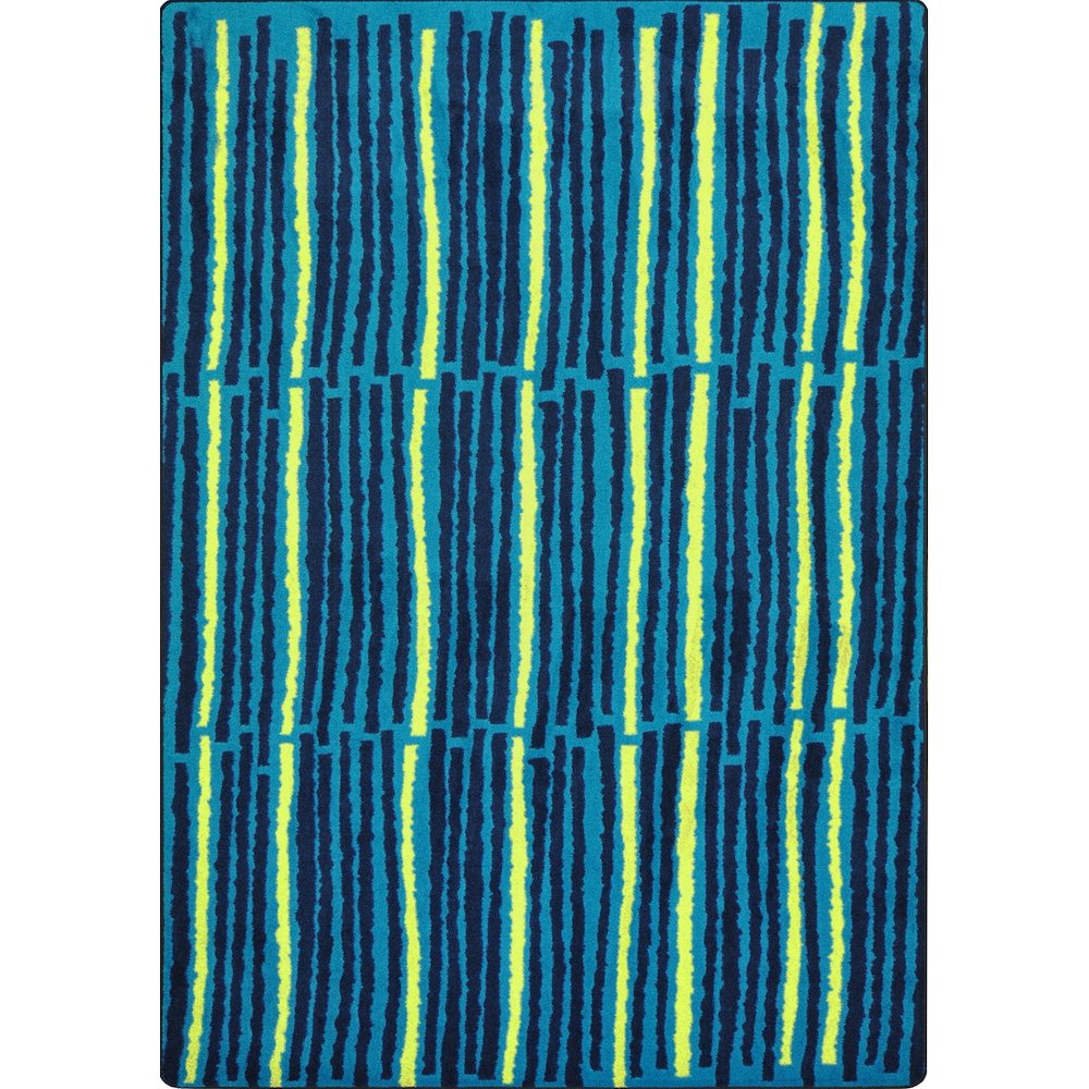 Kid Essentials Cascade 7'8" x 10'9" Area Rug in Color Teal
