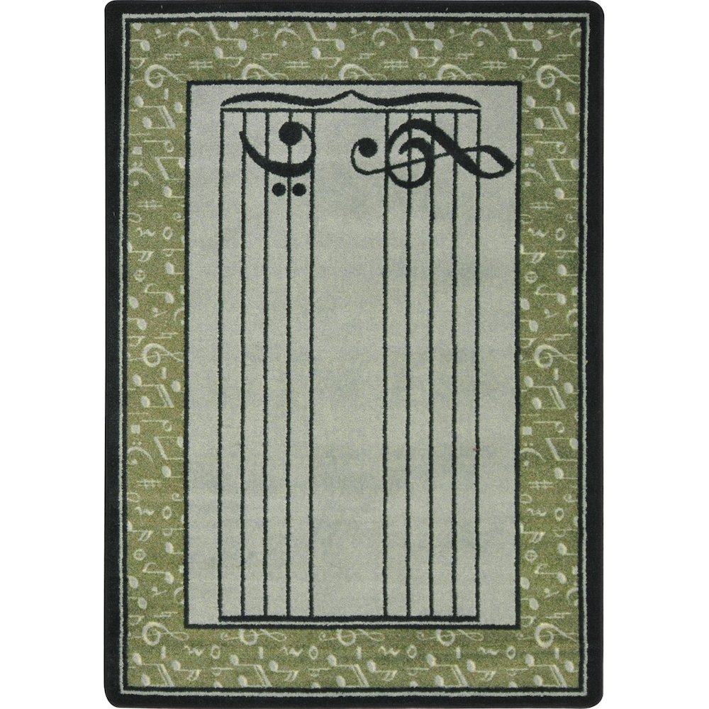 Kid Essentials Fully Staffed 7'8" x 10'9" Area Rug in Color Sage