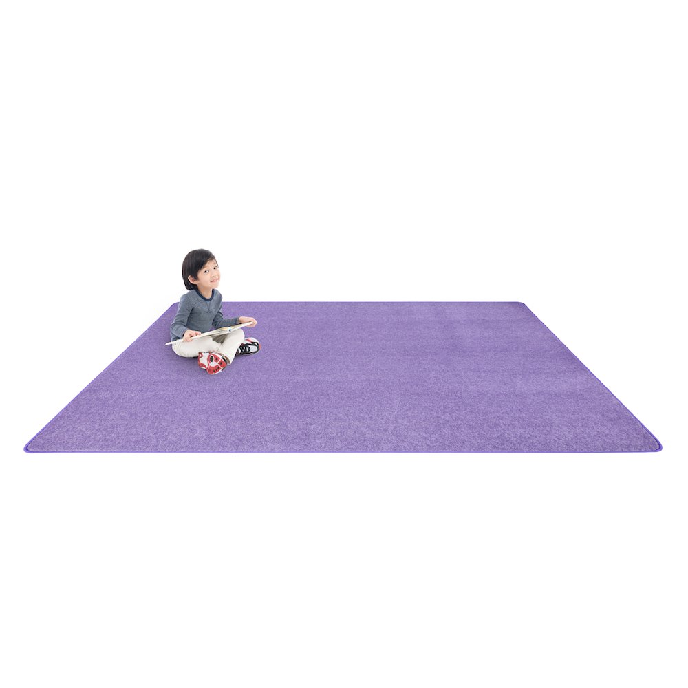 Kid Essentials Just Kidding 12' x 6' Area Rug in Color Very Violet