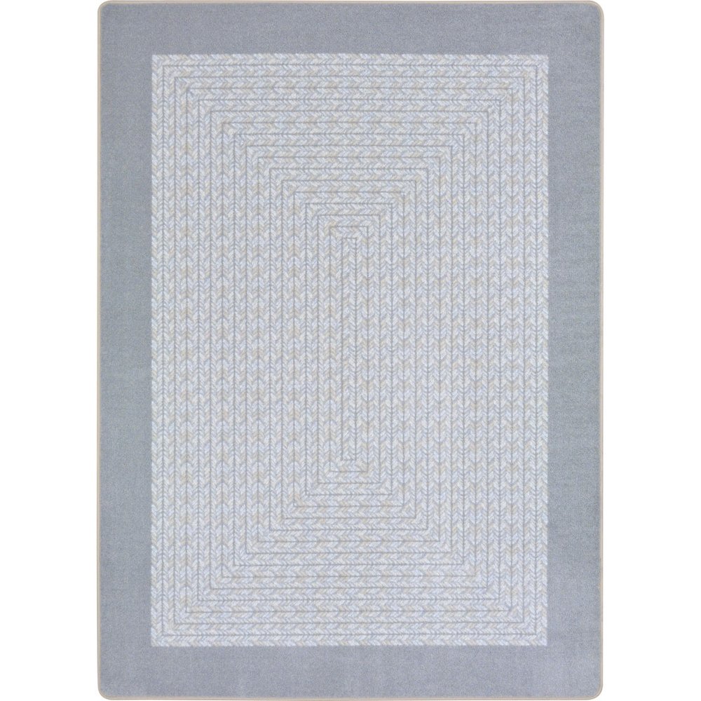 Kid Essentials Like Home 7'8" x 10'9" Area Rug in Color Silver