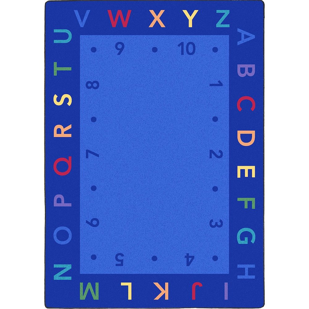 Kid Essentials Lively Letters 10'9" x 13'2" Area Rug in Color Multi
