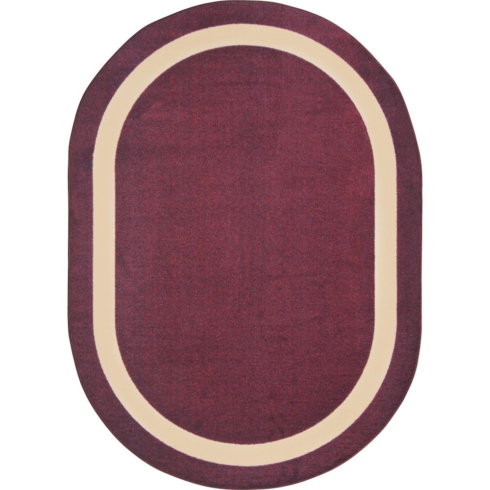 Kid Essentials Portrait 10'9" x 13'2" Oval Area Rug in Color Heather