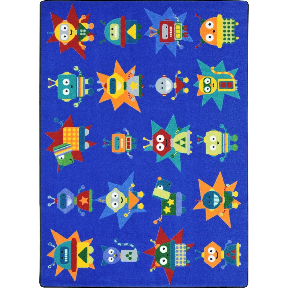 Kid Essentials Robot Invasion 10'9" x 13'2" Area Rug in Color Multi