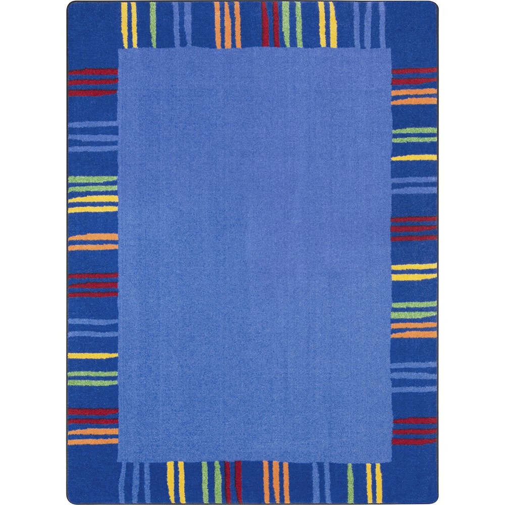 Kid Essentials Seeing Stripes 10'9" x 13'2" Area Rug in Color Rainbow