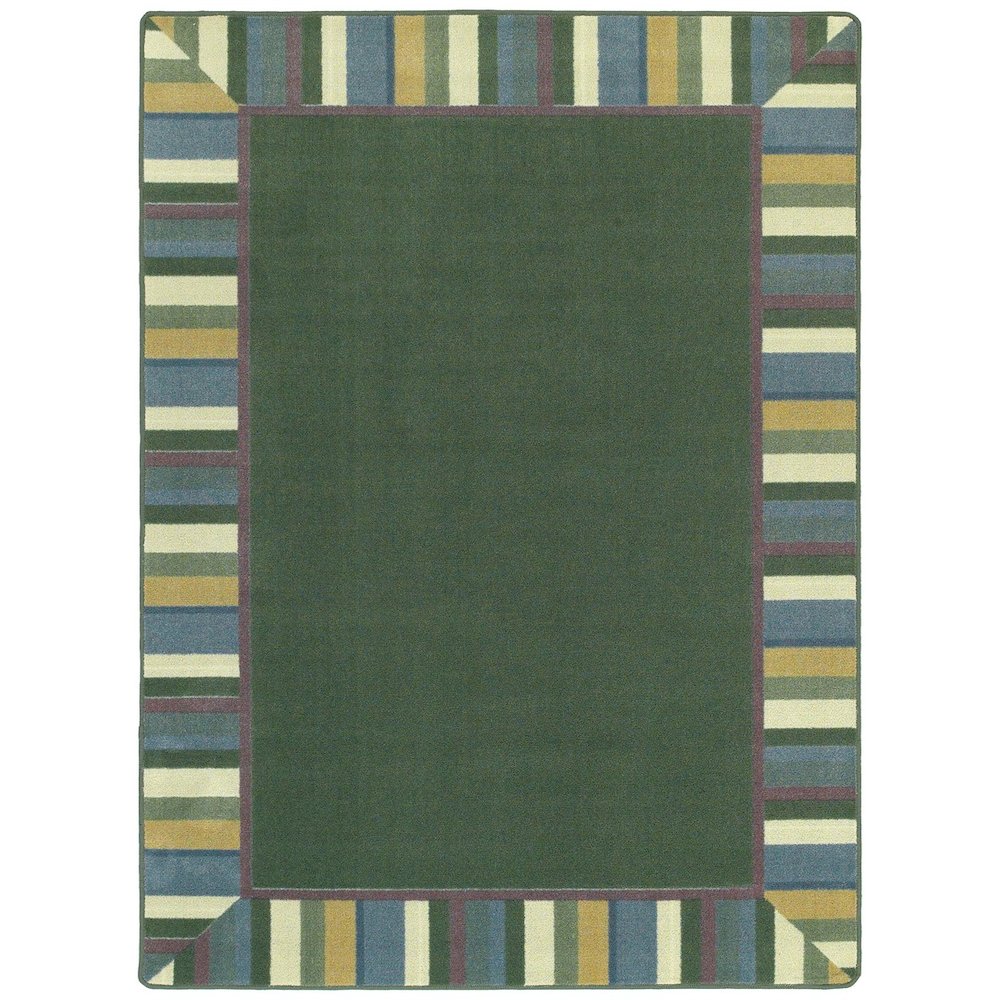 Kid Essentials Clean Green 10'9" x 13'2" Area Rug in Color Soft