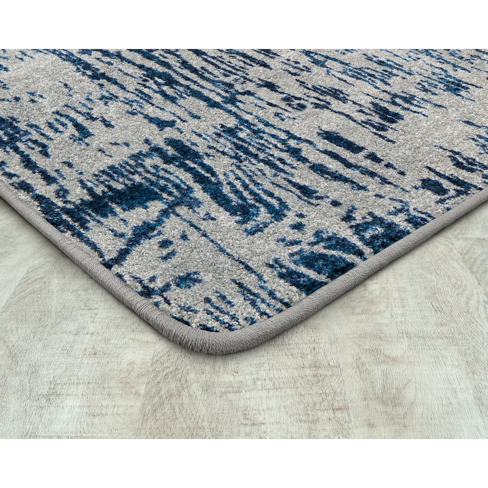 Kid Essentials Coastal Canvas 10'9" x 13'2" Area Rug in Color High Tide
