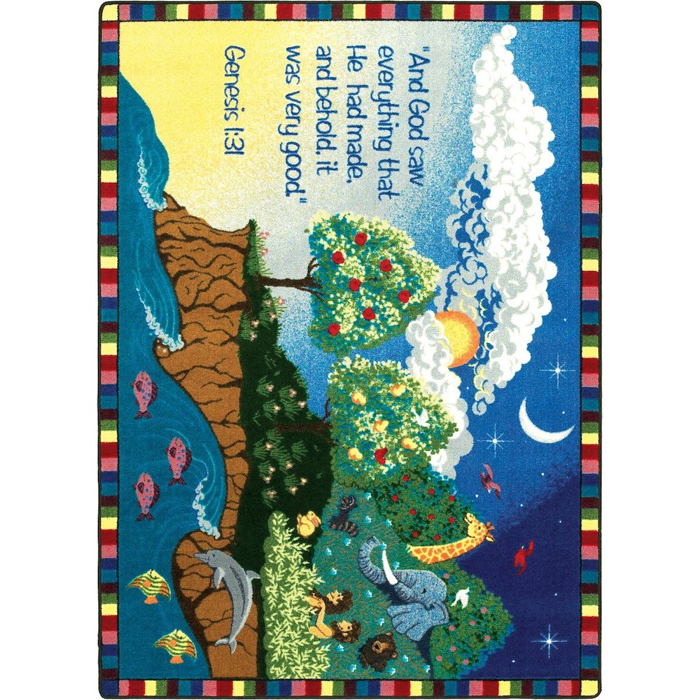 Kid Essentials Creation 10'9" x 13'2" Area Rug in Color Multi