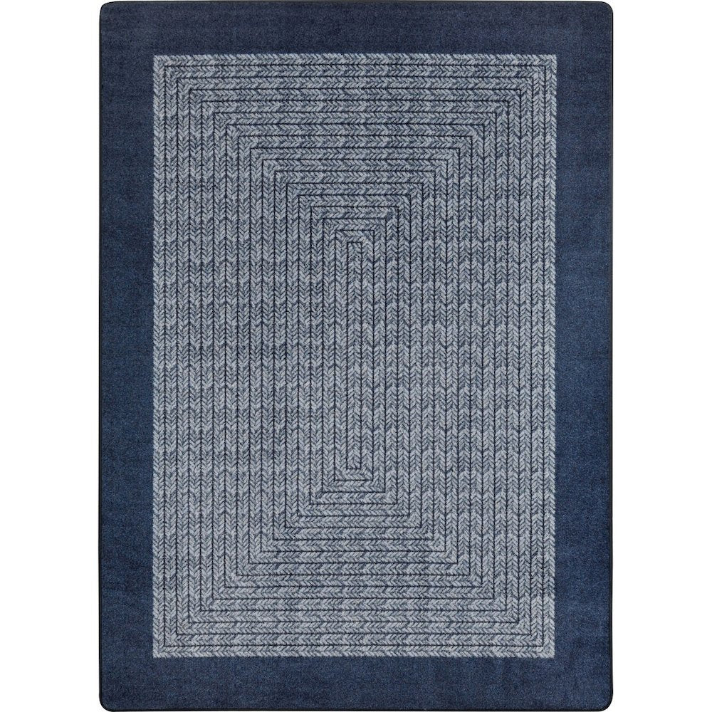 Kid Essentials Like Home 10'9" x 13'2" Area Rug in Color Navy