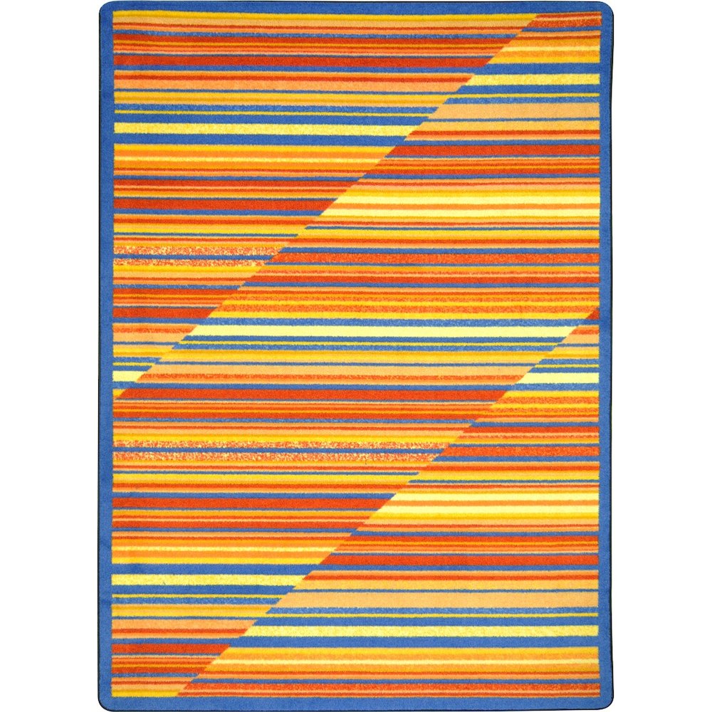 Kid Essentials Rhythm 10'9" x 13'2" Area Rug in Color Sunset