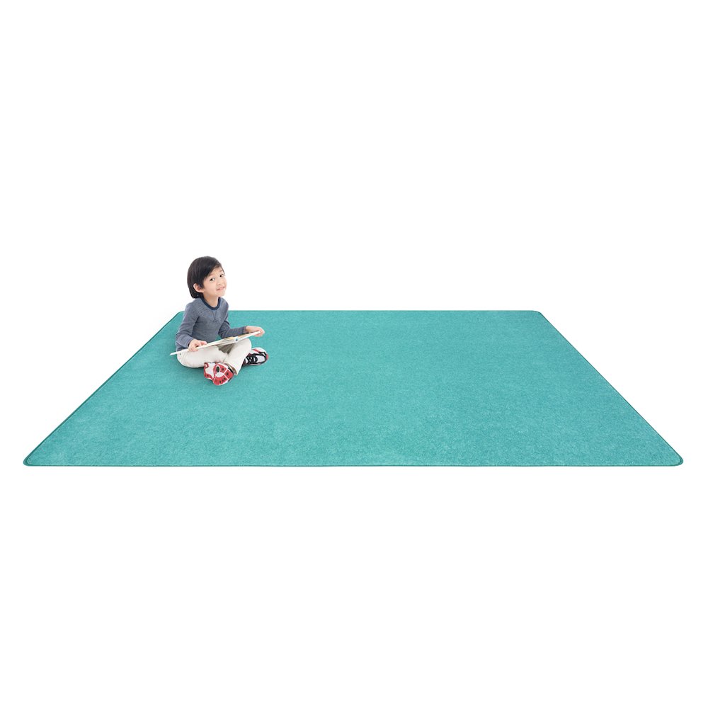 Kid Essentials Just Kidding 12' x 15' Area Rug in Color Seafoam