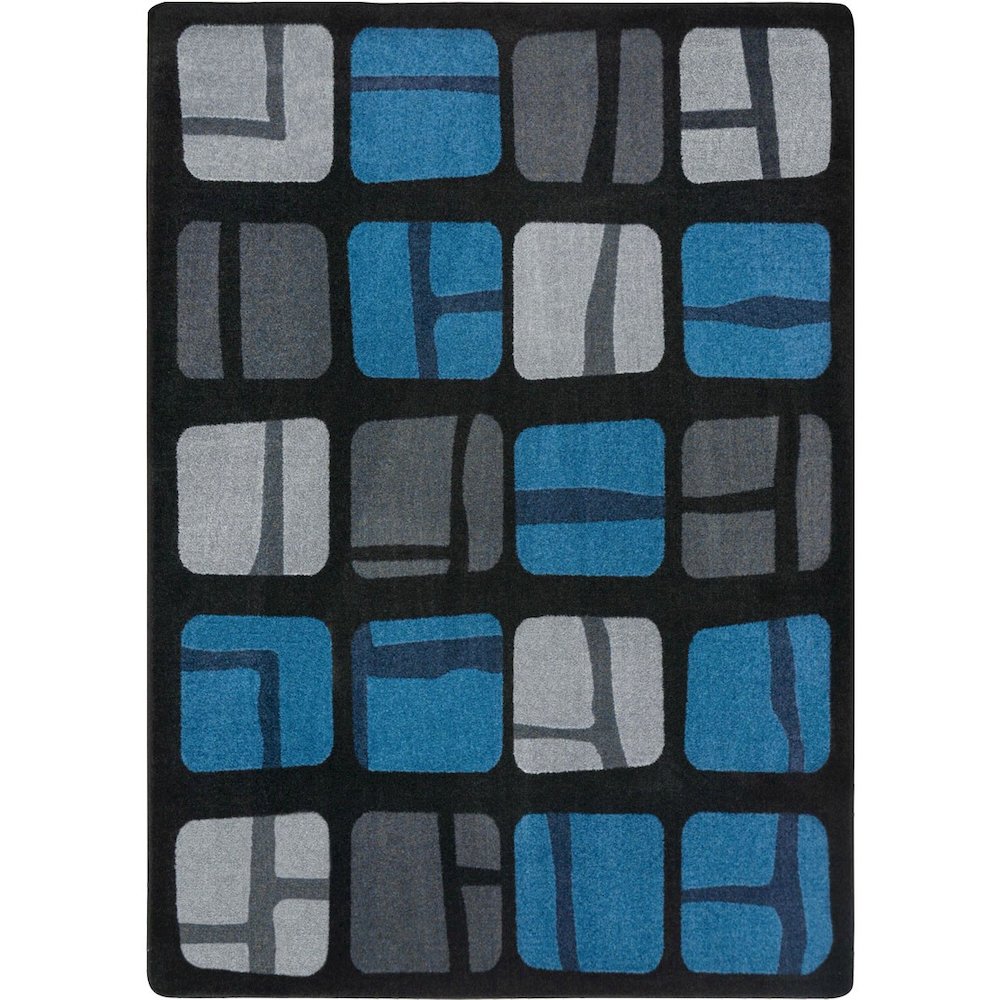 Kid Essentials BioBlocks 5'4" x 7'8" Area Rug in Color Marine