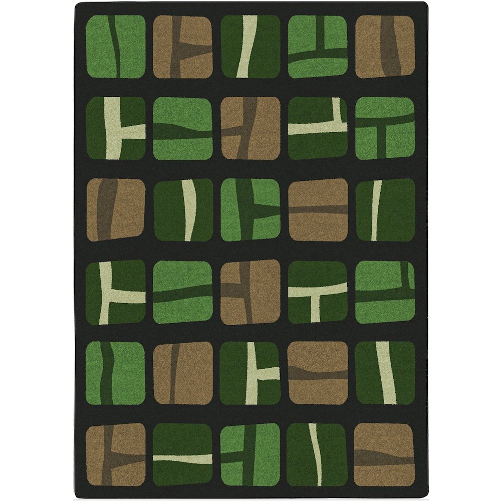 Kid Essentials BioBlocks 7'8" x 10'9" Area Rug in Color Meadow