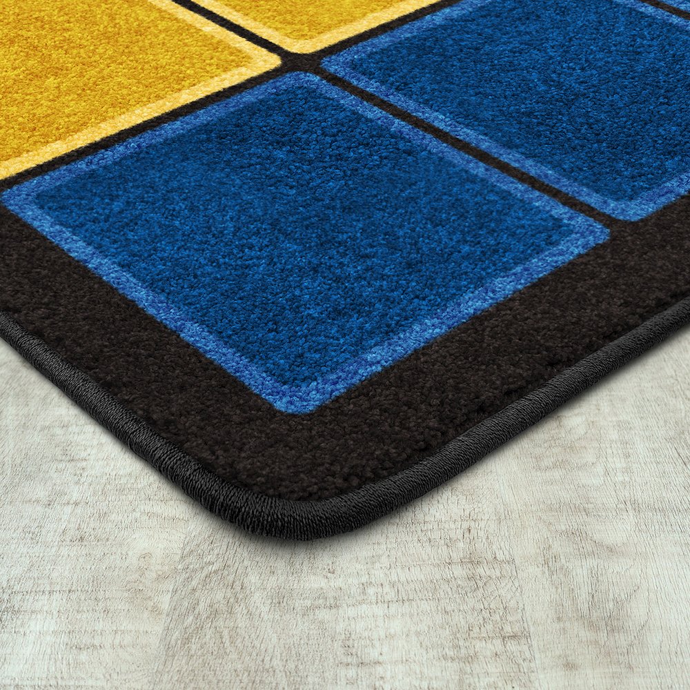 Kid Essentials Blocks Abound 5'4" x 7'8" Area Rug in Color Earthtone