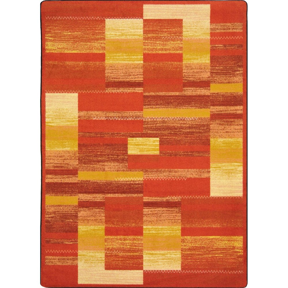 Kid Essentials Boomblox 3'10" x 5'4" Area Rug in Color Orange