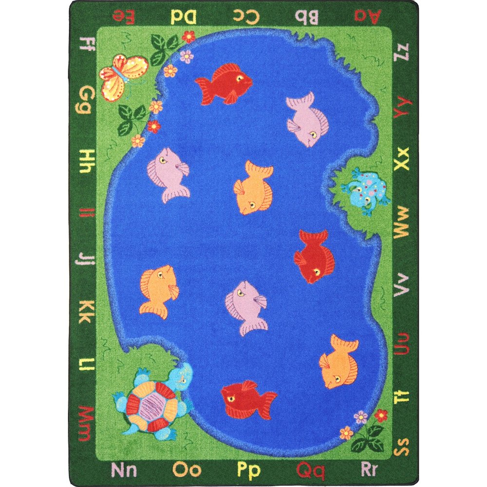 Kid Essentials Fishin' Fun 3'10" x 5'4" Area Rug in Color Multi