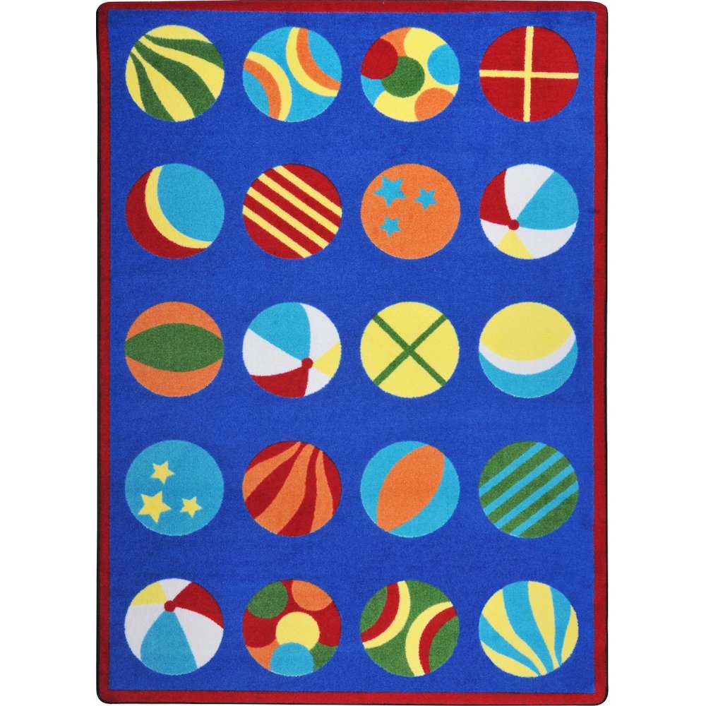 Kid Essentials Have a Ball 5'4" x 7'8" Area Rug in Color Multi