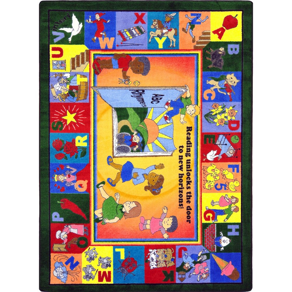 Kid Essentials Read & Rhyme 5'4" x 7'8" Area Rug in Color Multi