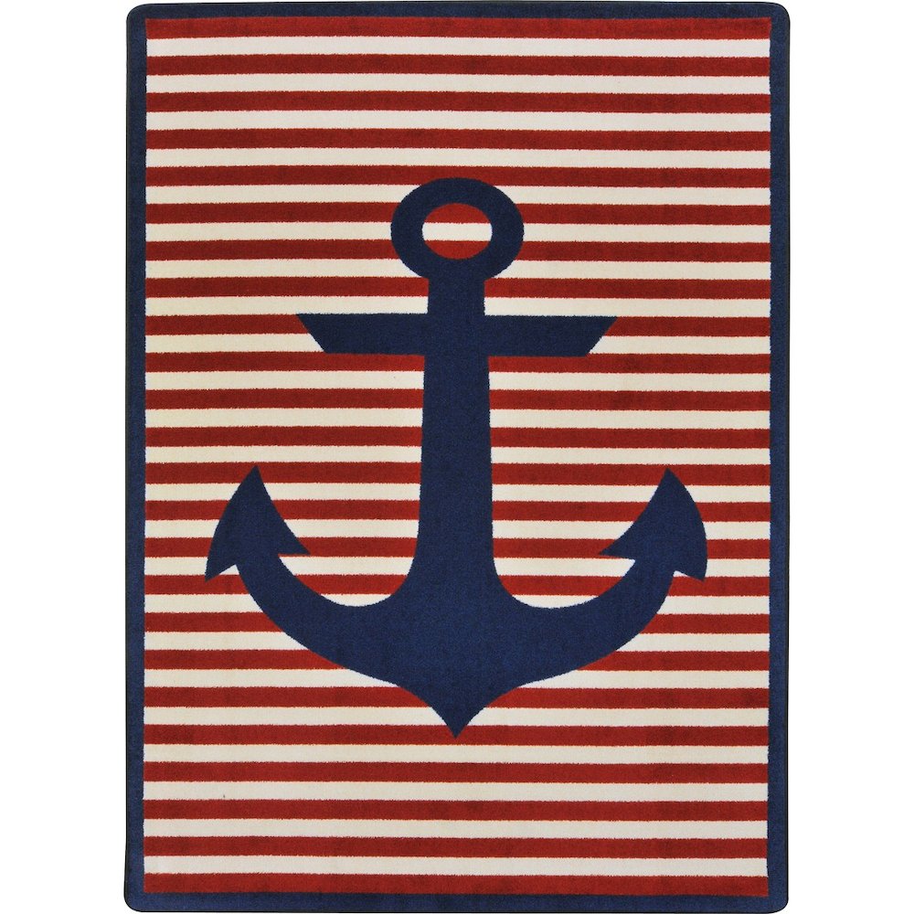 Kid Essentials Safe Mooring 3'10" x 5'4" Area Rug in Color Blue