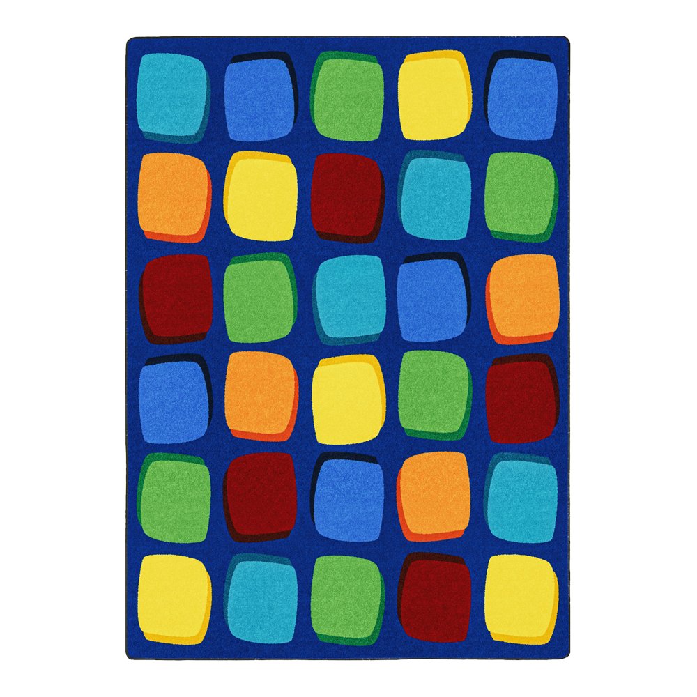 Kid Essentials Seat Yourself 7'8" x 10'9" Area Rug in Color Multi