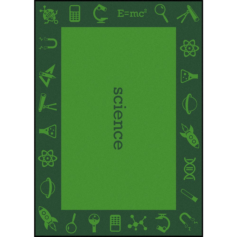 Kid Essentials STEAM 7'8" x 10'9" Area Rug in Color Science
