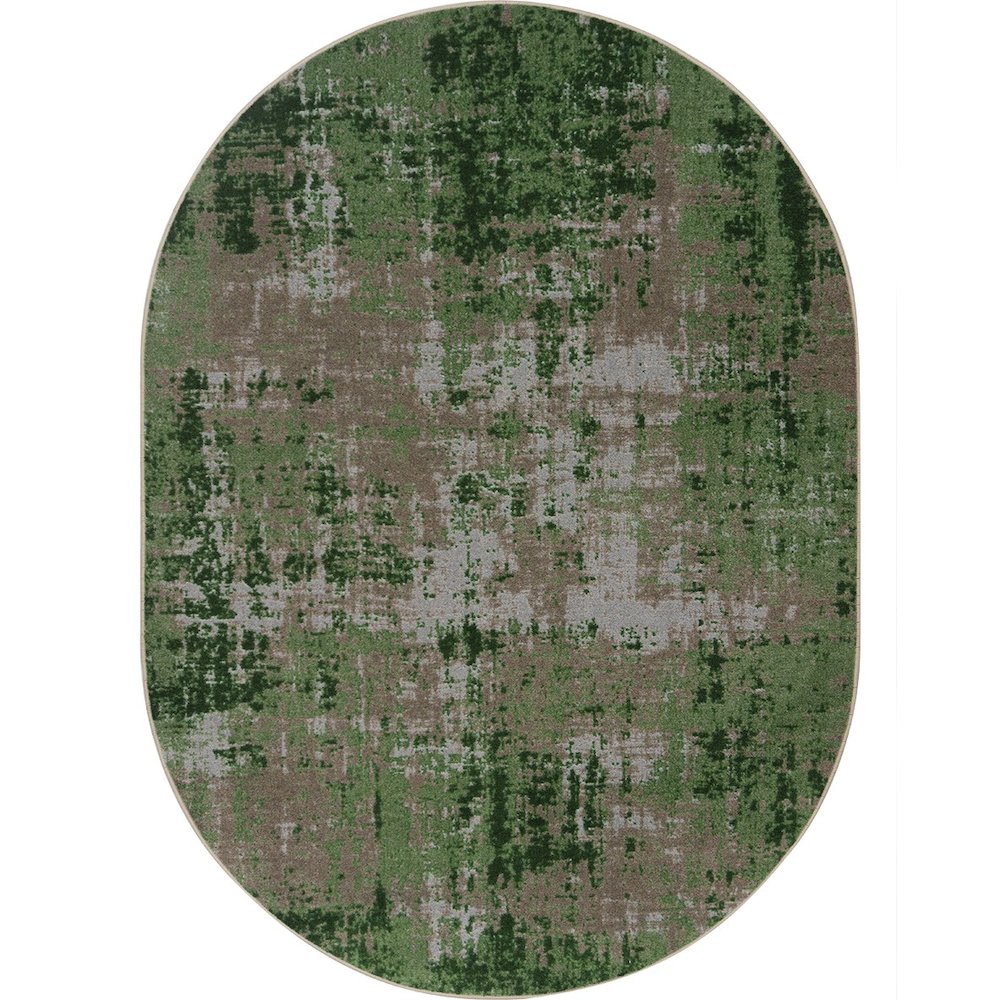 Kid Essentials Terra Mae 5'4" x 7'8" Oval Area Rug in Color Meadow