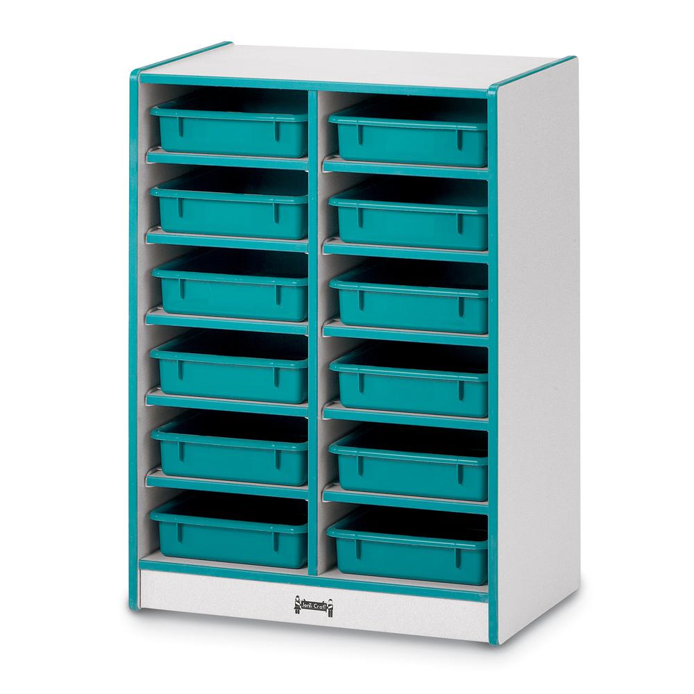 12 Paper-Tray Mobile Storage - with Colored Paper-Trays
