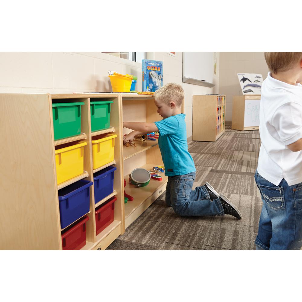 8 Cubbie-Tray Mobile Unit - with Colored Trays