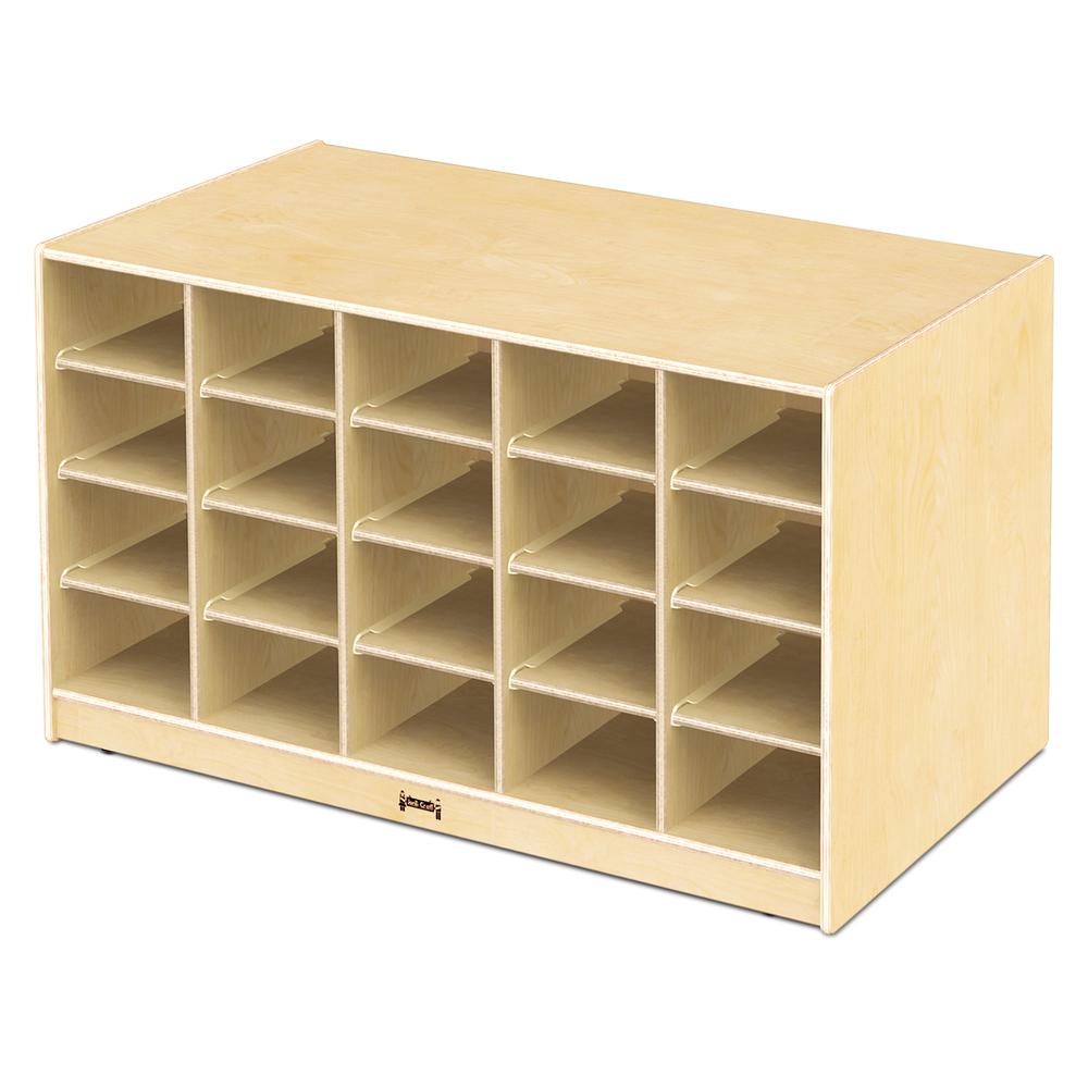 Double-Sided Island – 40 Cubbie-Tray - with Colored Trays