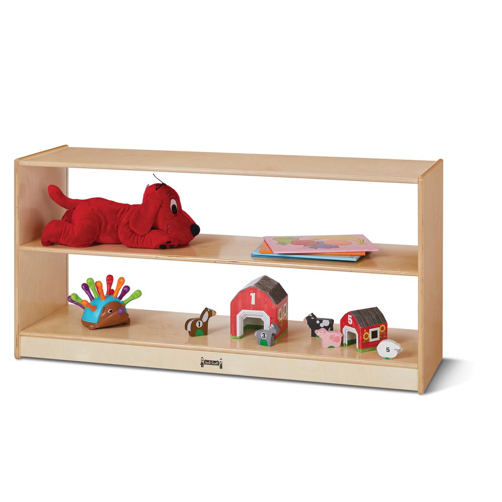 Jonti-Craft® Toddler Fixed Straight-Shelf with See-Thru Back