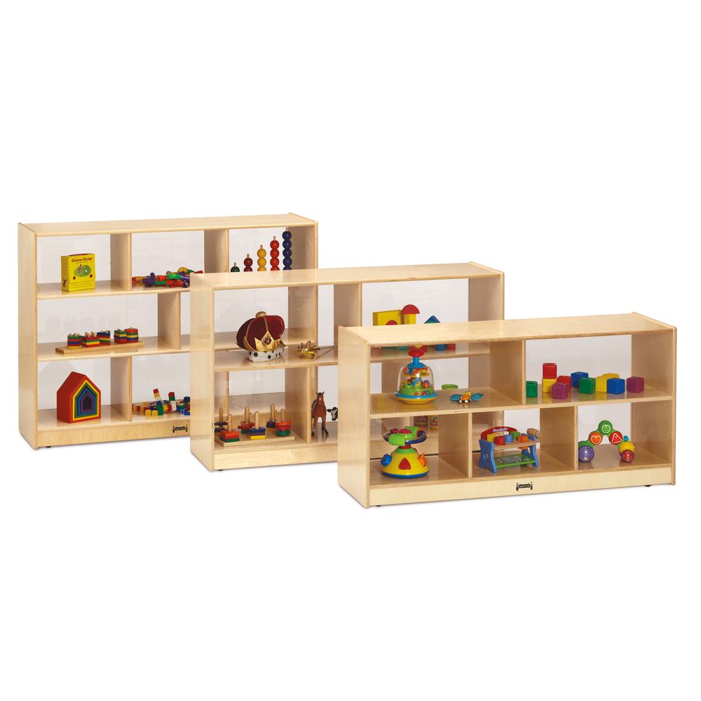 Toddler Single Mobile Storage Unit - Plexi Back