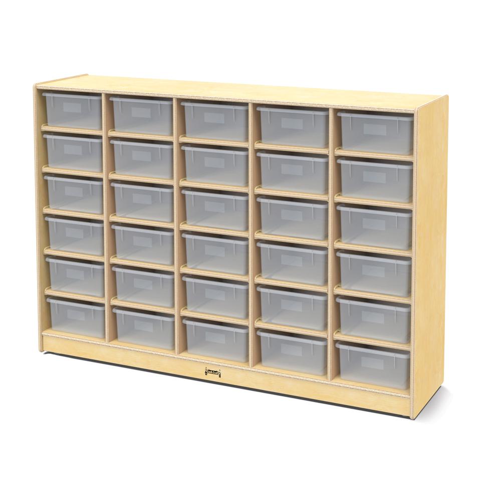 30 Tub Mobile Storage - with Clear Tubs