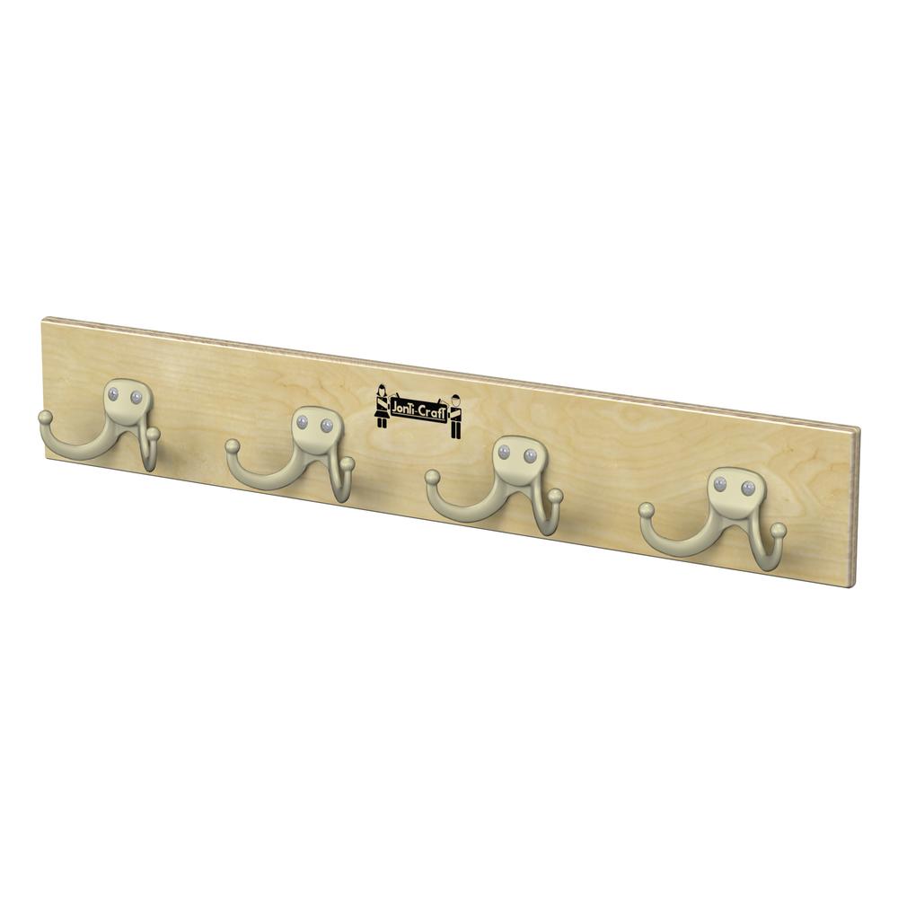 Wall Mount Coat Rail - 7 Hooks