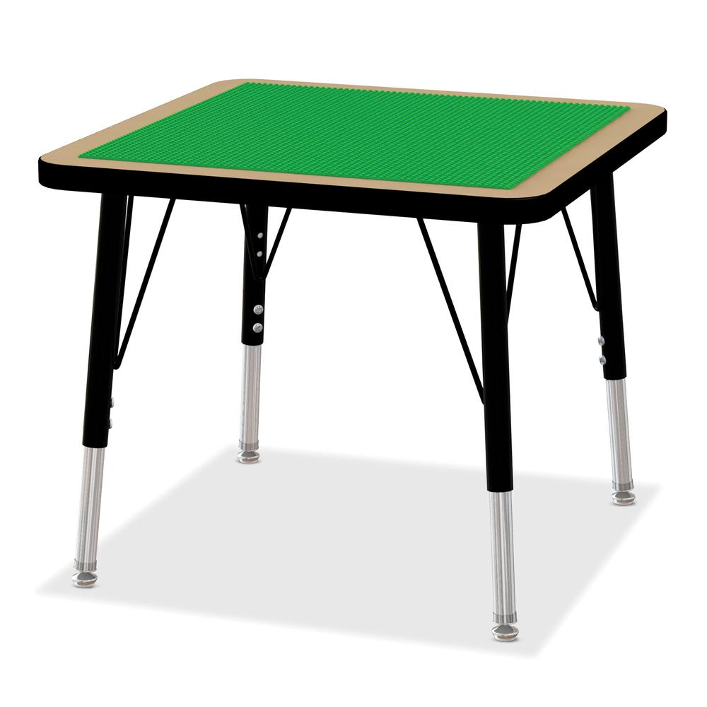 Jonti-Craft® Adjustable Building Table – Traditional Brick Compatible – 15-24"H