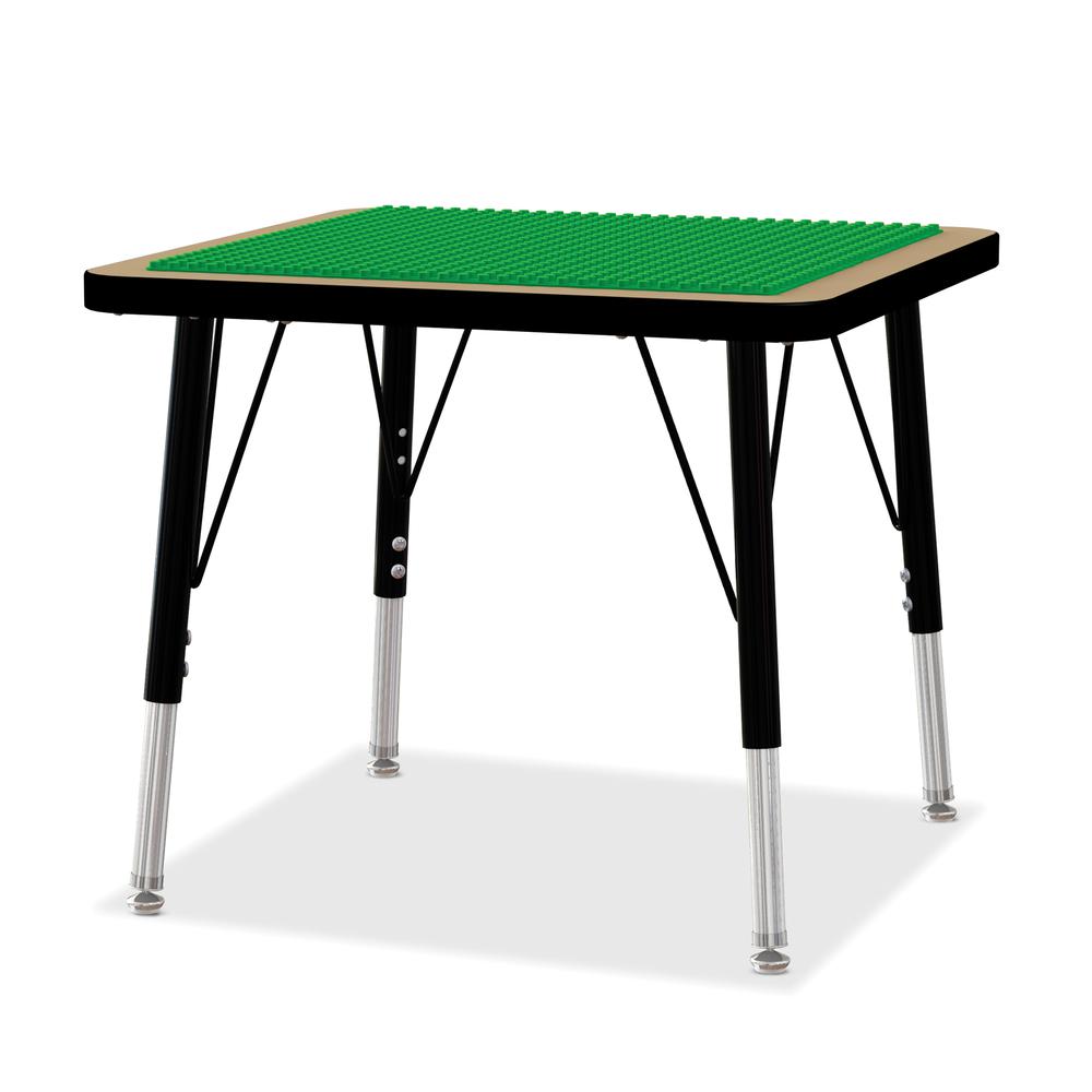Jonti-Craft® Adjustable Building Table – Preschool Brick Compatible – 15-24"H