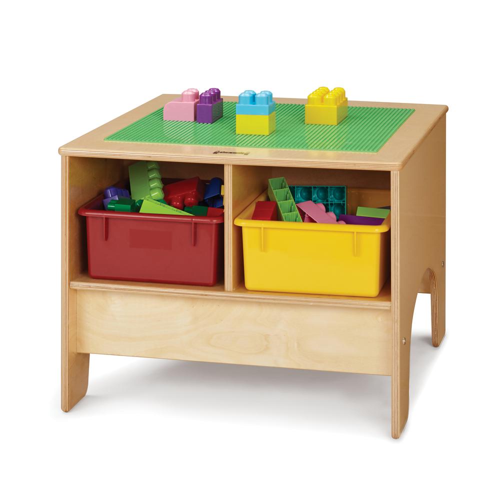 KYDZ Building Table - Duplo Compatible - with Colored Tubs